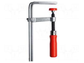 Clamp | table | steel | with handle | Grip capac: max.120mm | D: 60mm