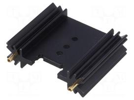 Heatsink: extruded | TO220,TO3P | black | L: 38.1mm | W: 45mm | H: 12.7mm