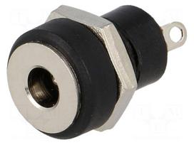 Connector: DC supply | socket | male | 500mA | soldering | 3.4/1.4mm