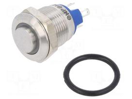 Switch: vandal resistant | Pos: 2 | SPST-NO | 2A/36VDC | IP65 | OFF-(ON)