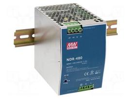 Power supply: switching | for DIN rail,slim | 480W | 24VDC | 20A