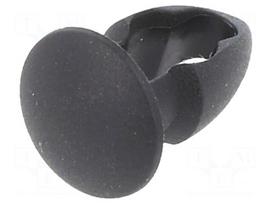 Rivet | polyamide | Rivet diam: 4.8mm | L.rivet: 3.2mm | black | UL94V-2