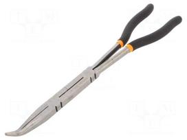 Pliers | curved,half-rounded nose,elongated | 336mm