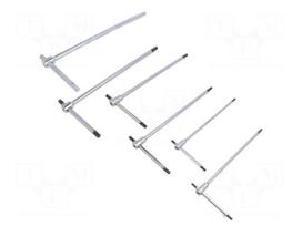 Wrench: hex key-set | Kind of handle: T | 6pcs.