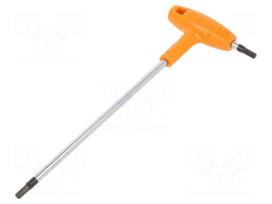Wrench: hex key | HEX 3mm | L: 153mm | Kind of handle: T