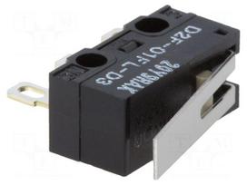 Microswitch SNAP ACTION | with lever | SPDT | ON-(ON) | Pos: 2 | D2F