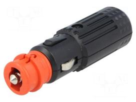 Cigarette lighter plug | Sup.volt: 12÷24VDC | Inom: 16A | 12V/15A
