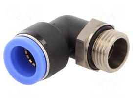 Push-in fitting | angled 90°,twistable | -0.95÷15bar | Thread: 1/2"