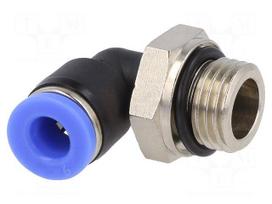 Push-in fitting | angled 90°,twistable | -0.95÷15bar | Thread: 1/4"