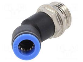 Push-in fitting | angled 45° | -0.95÷15bar | Thread: G 1/2" | 0÷60°C