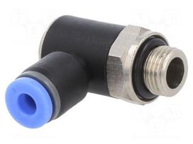 Push-in fitting | angled | -0.95÷15bar | nickel plated brass,PBT