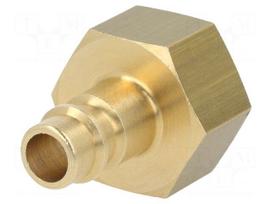 Connector | connector pipe | 0÷35bar | brass | NW 7,2 | -20÷100°C