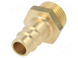 Connector | connector pipe | 0÷35bar | brass | NW 7,2 | -20÷100°C
