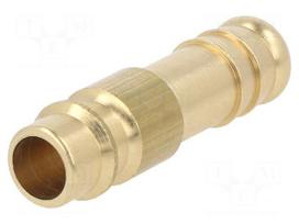 Connector | connector pipe | 0÷35bar | brass | NW 7,2,hose 10mm