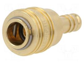Quick connection coupling | straight | max.35bar | brass | D: 25mm