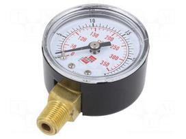 Manometer | 0÷25bar | bottom connection | Thread: G 1/8" external