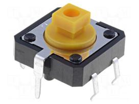 Microswitch TACT | SPST-NO | Pos: 2 | 0.05A/24VDC | THT | none | 2.55N