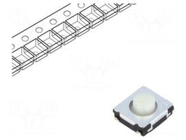Microswitch TACT | SPST | Pos: 2 | 0.02A/15VDC | SMT | none | 1.6N | 3.1mm
