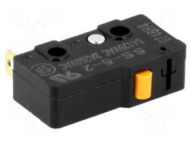Microswitch SNAP ACTION | 5A/125VAC | without lever | SPST-NC | SS
