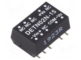 Converter: DC/DC | 2W | Uin: 21.6÷26.4VDC | Uout: 15VDC | Uout2: -15VDC