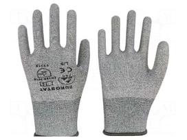 Protective gloves | Size: S | ESD | polyester,spandex,carbon fiber
