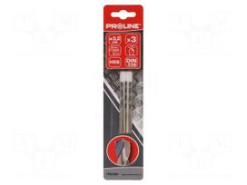 Drill bit | for metal | Ø: 3.2mm | high speed steel | 3pcs | blister
