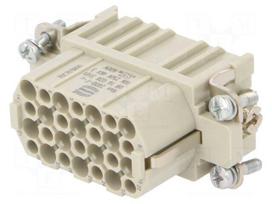 Connector: HDC | contact insert | female | 10A | 250V | Han® DD | PIN: 28