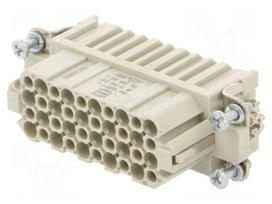Connector: HDC | contact insert | female | 10A | 250V | Han® DD | PIN: 40