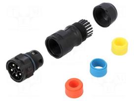 Connector: circular | plug | PIN: 5 | male | industrial | X-Lok | straight