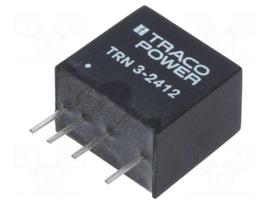 Converter: DC/DC | 3W | Uin: 18÷36VDC | Uout: 12VDC | Iout: 250mA | SIP