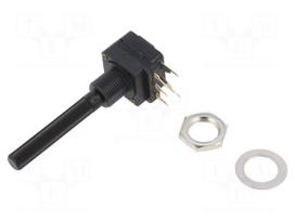 Potentiometer: shaft | 50kΩ | 200mW | THT | 6mm | plastic | carbon | PC-16