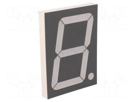 Display: LED | 7-segment | 101.6mm | 4" | No.char: 1 | red | 30÷60mcd