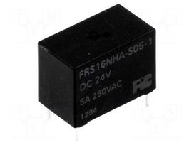 Relay: electromagnetic | SPST-NO | Ucoil: 24VDC | 5A | 5A/125VAC | FRS1