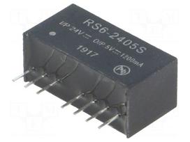 Converter: DC/DC | 6W | Uin: 18÷36VDC | Uout: 5VDC | Iout: 1.2A | SIP8 | THT