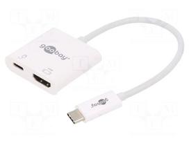 Adapter | HDMI 2.0,USB 3.0 | HDMI socket,USB C socket,USB C plug