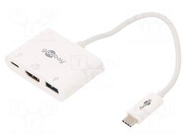 Adapter | HDMI 2.0,USB 3.0 | 0.15m | white | 4K,UHD 2160p | 60W