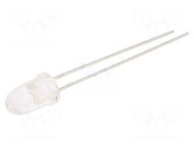 LED | orange | 5mm | 6300÷8000mcd | 6° | Front: convex | 2÷2.4VDC | 60mW