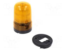 Signaller: lighting-sound | 10÷30VDC | LED | amber | IP23 | Ø80x126mm