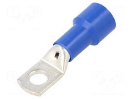 Tip: ring tube | M12 | Ø: 12.5mm | 70mm2 | crimped | for cable | insulated