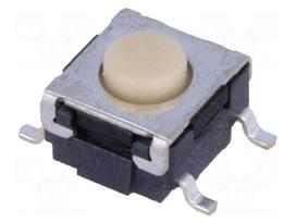 Microswitch TACT | SPST-NO | Pos: 2 | 0.05A/24VDC | SMT | none | 1.57N
