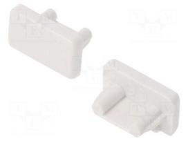 Cap for LED profiles | white | 20pcs | ABS | SLIM8
