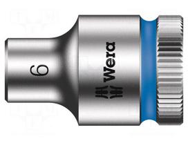Socket: 6-angles | socket spanner | HEX 6mm | 3/8" | Zyklop