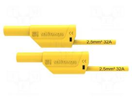 Test lead | 32A | banana plug 4mm,both sides | Urated: 1kV | Len: 2m