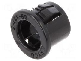Grommet | Ømount.hole: 11.1mm | Øhole: 7.92mm | polyamide | black