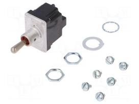 Switch: toggle | Pos: 3 | DP3T | ON-OFF-ON | 6A/230VAC | 20A/28VDC | TL
