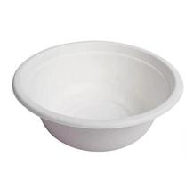 Zupas lėkštės iš cukurniedru šķiedrām, 500ml, balti, 50 vnt..