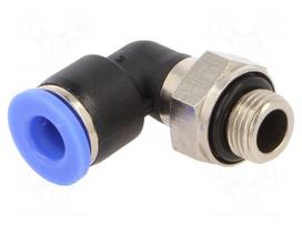 Push-in fitting | angled 90°,twistable | -0.95÷15bar | Thread: 1/8"