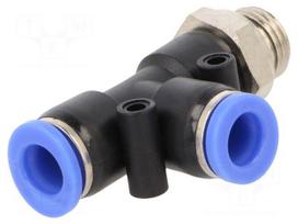 Push-in fitting | T-tap splitter | -0.95÷15bar | Thread: G 1/4"