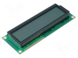 Display: LCD | alphanumeric | STN Positive | 16x2 | grey | LED | PIN: 16
