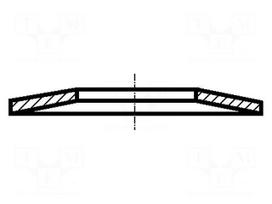 Washer | disk spring,spring | D=12.5mm | h=0.95mm | stainless steel